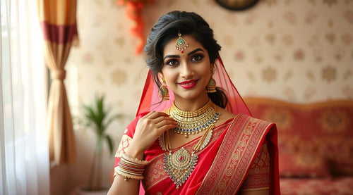 Artificial Jewellery Lehenga Choli Styling