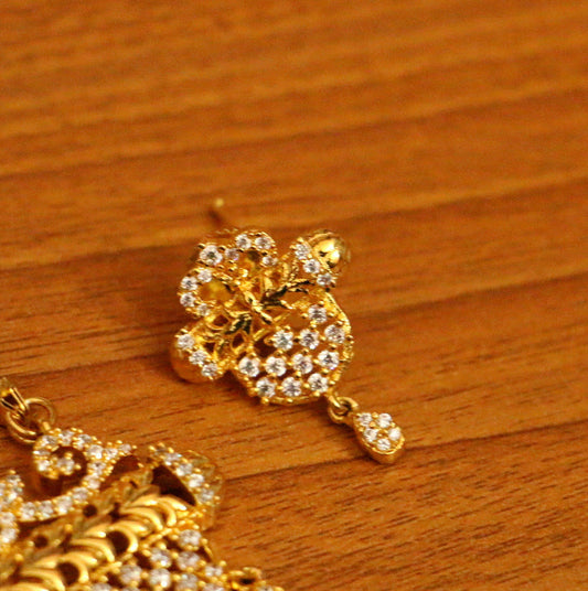 Gold Plated Diamond Look Ethnic Mangalsutra