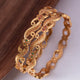 Jewelatoz Metal & Brass CZ Diamond Gold-Plated Bangle | Pack of 2 | Everyday Ethnic Wear