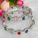 Jewelatoz Traditional American Diamond Bangles | Silver Plated | Rose Cut | Women | All Occasions