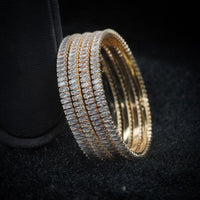 Jewelatoz Alloy Diamond Gold-Plated Bangle | Pack of 2 | Party & Wedding | Women 2