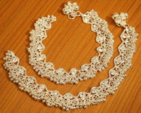 Zircon Studded Silver Plated Anklets 2
