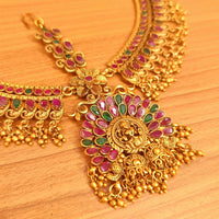 Ruby & Emerald Temple Look Bridal Mathapatti 1