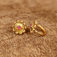 ANTIQUE GOLD PLATED ADJUSTABLE TOE RINGS 1