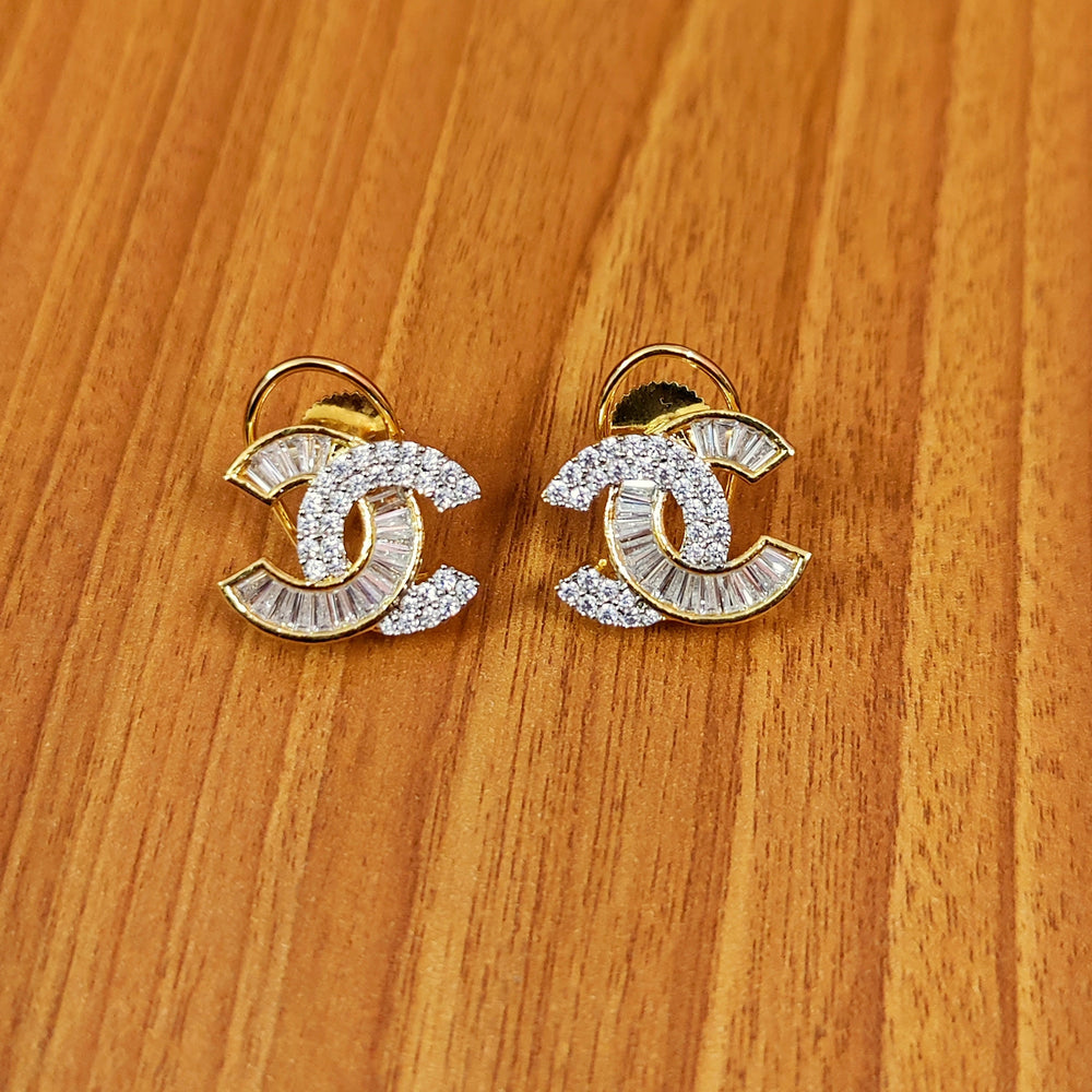 CHANELL DIAMOND LOOK ALIKE CZ PENDANT SET WITH CHAIN