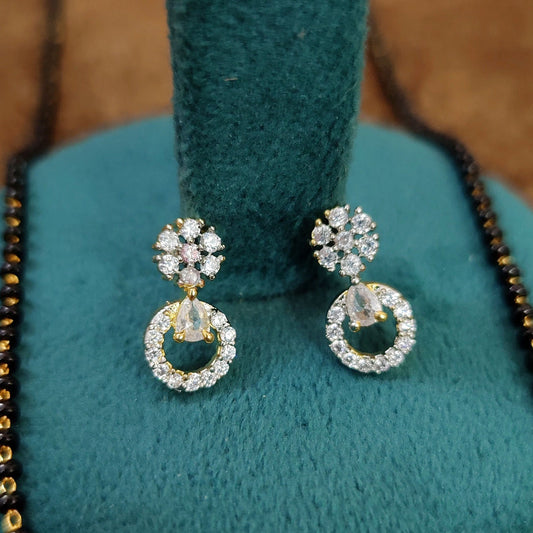 DIAMOND PATTERN AD GOLD PLATED MANGALSUTRA