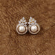 DIAMOND & PEARL GOLD PLATED PENDANT SET