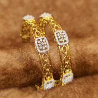 DIIOR INSPIRED CZ STUDDED GOLD PLATED BANGLES 5