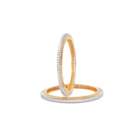 EMBELLISHED DIAMOND LOOK SINGLE LINE BANGLES 6