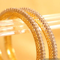 EMBELLISHED DIAMOND LOOK SINGLE LINE BANGLES 3
