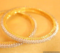 EMBELLISHED DIAMOND LOOK SINGLE LINE BANGLES 4