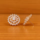 Solitaire Look Cubic Zirconia Studded Medium Size Studs
