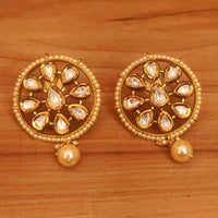 Kundan Meenakari & Pearl Big Earrings 2