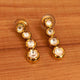 Round Kundan Polki Meenakari Danglers