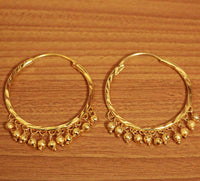 Gold Plated Dangling Hoops By Jewelatoz 2