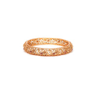 Anti-tarnish Antique Handcarved Gold Look Alike Ruby Bangles 4