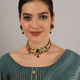 Multicolour Navratan Kundan Look Necklace Set