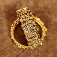 GOLD LOOK ALIKE TRADITIONAL RAM SITA OPENABLE BANGLES 1