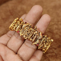 GOLD LOOK ALIKE TRADITIONAL RAM SITA OPENABLE BANGLES 4