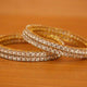 Diamond Look 4 Mm Single Line Solitaire Bangles