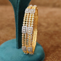 Gold Plated Premium Studded Bangles 4