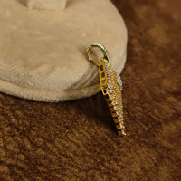 Golden Cascade layered Square Pendant Set 2