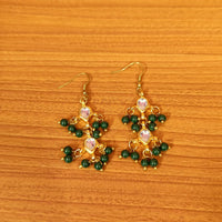 Green Colour Kundan Polki Ethnic Necklace Set 4