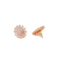 Diamond Look Cubic Zirconia Studded Signity Earrings 3