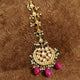 KUNDAN MEENAKARI RANI COLOUR MAANG TIKKA