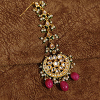 KUNDAN MEENAKARI RANI COLOUR MAANG TIKKA 4