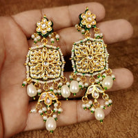 Kundan Polki Meenakari Pearl Choker Necklace Set 4