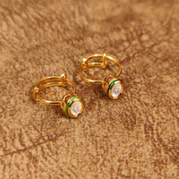 Kundan Polki Oval Shaped Toe Ring 2