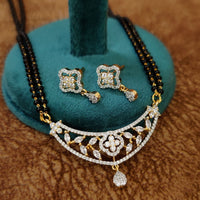 MARQUESE DIAMOND LOOK GOLD PLATED CZ MANGALSUTRA 4