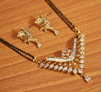 Diamond Look Cubic Zirconia Studded Mangalsutra 3