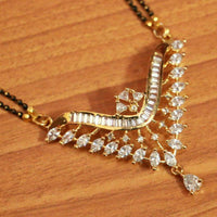 Diamond Look Cubic Zirconia Studded Mangalsutra 2