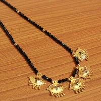 Black Crystal Gold Look Mangalsutra 2