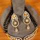 Diamond Pattern Gold Plated Cz Studded Mangalsutra