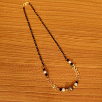Gold Plated Antique Bead & Pearl Mangalsutra 1