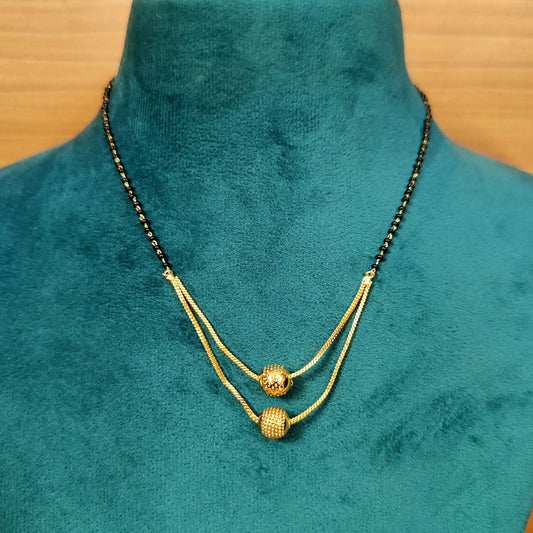 Gold Plated Ethnic Look Single Line Mangalsutra