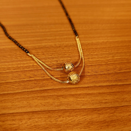 Gold Plated Ethnic Look Single Line Mangalsutra