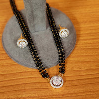Solitaire Look Gold Plated Mangalsutra 4