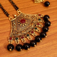 Multicolour Antique Look Polki Mangalsutra 2
