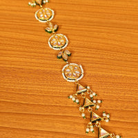 Kundan Meenakari Pearl Bridal Sheeshpatti 2