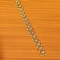 Leaf Pattern Kundan Meenakari Bridal Sheeshpatti 1