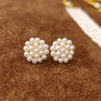 Multi Layer 5 Line White Pearl Necklace Set 3