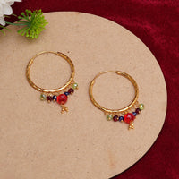 Multicolour Gold Plated Hoops 4