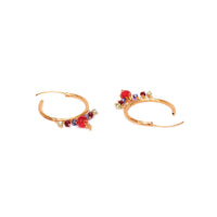 Multicolour Gold Plated Hoops 2