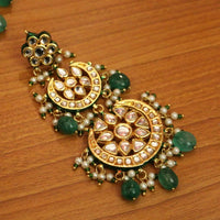 Emerald Kundan Meenakari Royal Necklace Set 3