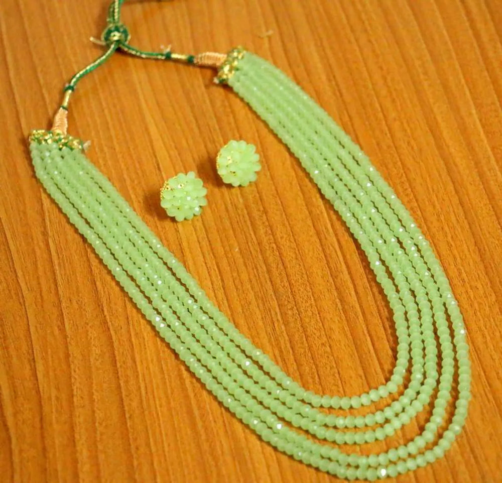 Grape Green Swarovski Crystal Necklace Set