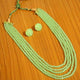 Grape Green Swarovski Crystal Necklace Set